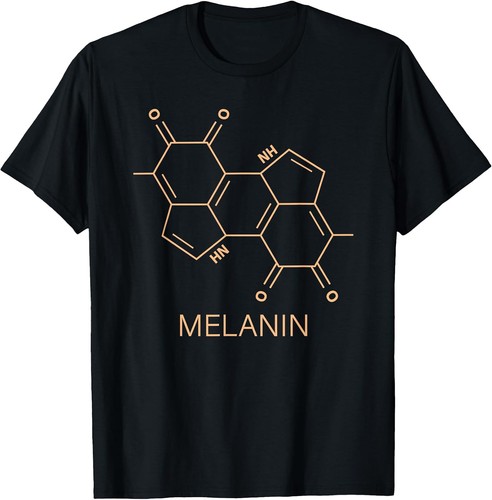 Melanin molecule graphic - graphic, tee